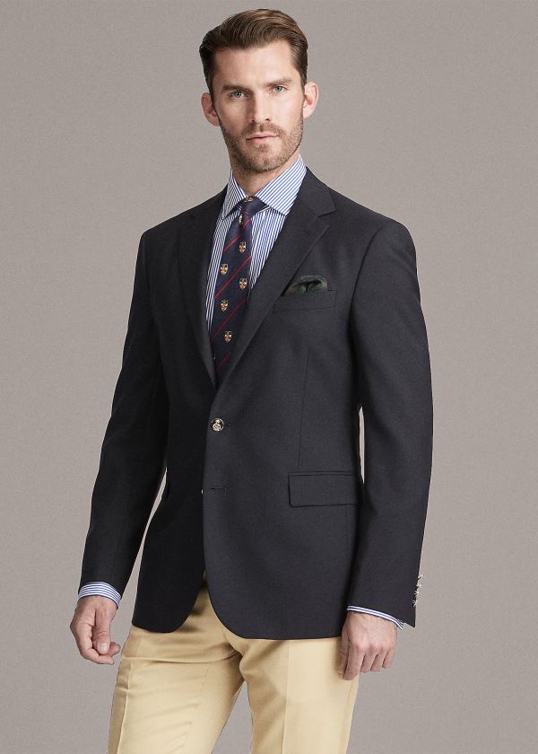 Men's Ralph Lauren RLX Gregory Wool Blazers | 123849DYI